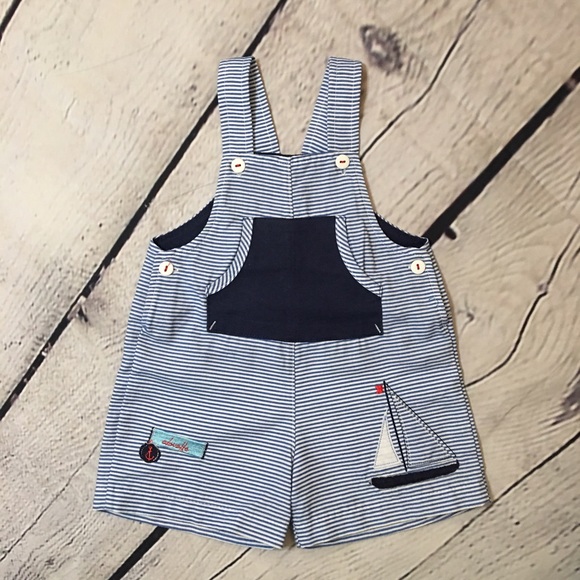 Tender Comforts baby boy t-shirt & shortall set 9m - Picture 2 of 9